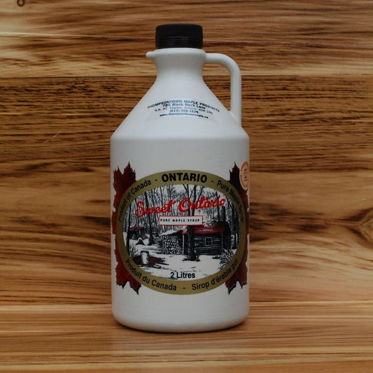 2 Litre Jug of Pure Thompsontown Maple Syrup-Product of Ontario Canada