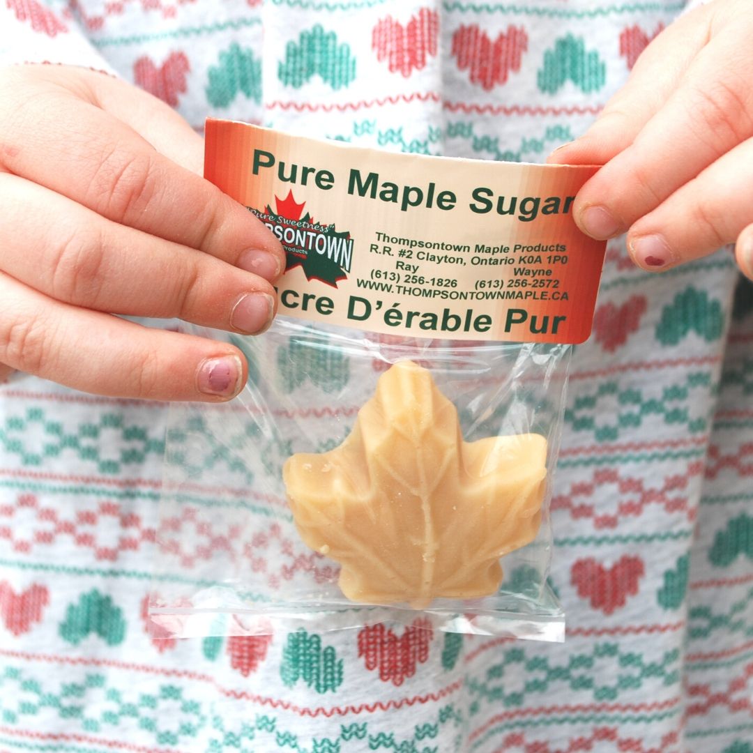 Pure Thompsontown Maple Sugar Leaves-Product of Ontario Canada