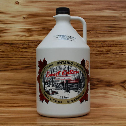 4 Litre Jug of Pure Thompsontown Maple Syrup-Product of Ontario Canada