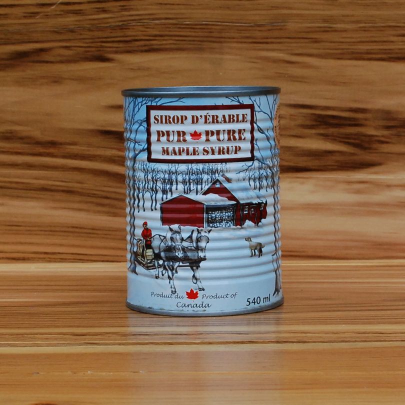 540 mL Round Can of Pure Thompsontown Maple Syrup-Product of Ontario Canada