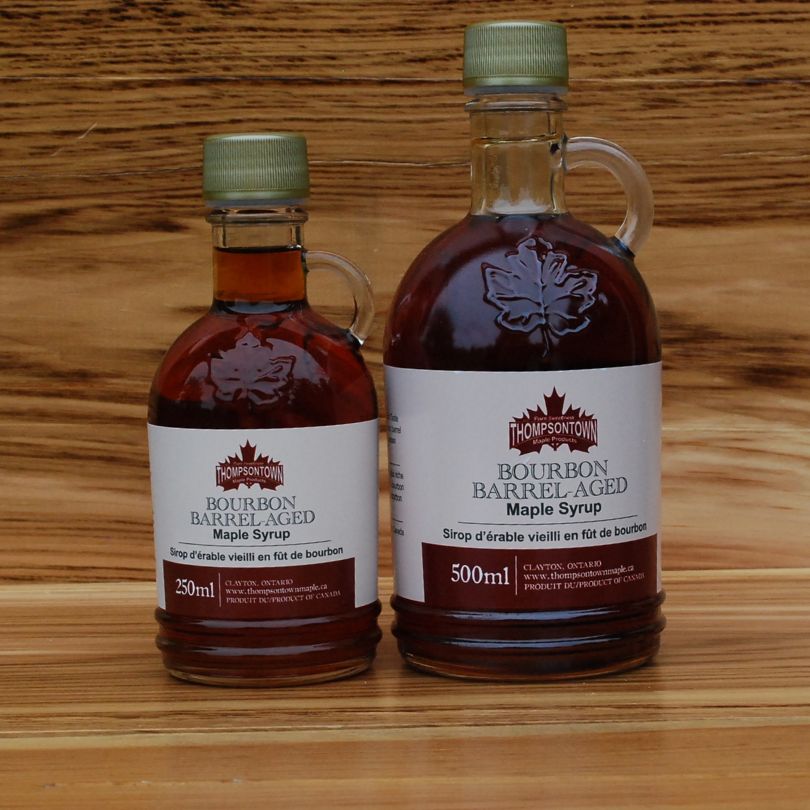 Bourbon Barrel Aged Maple Syrup 250ml and 500ml