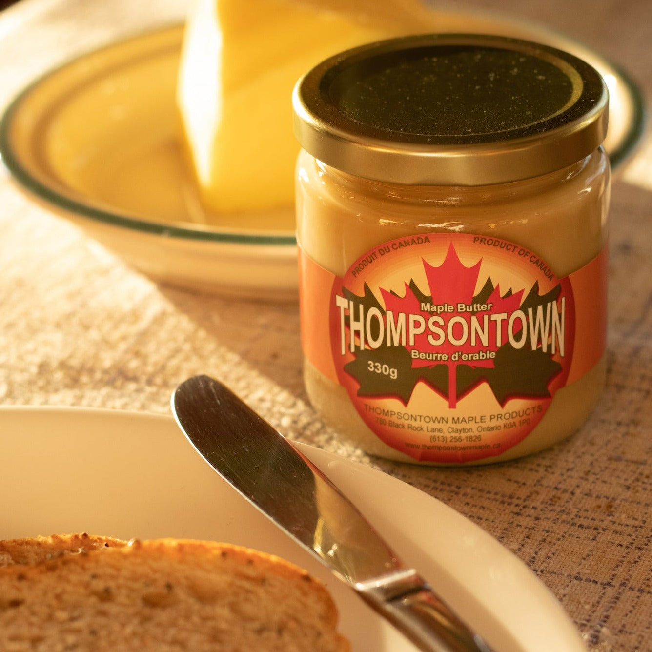 330 g Jar of Pure Thompsontown Maple Butter-Product of Ontario Canada
